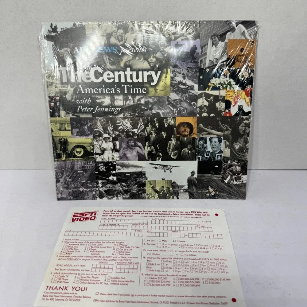 The Century America's Time with Peter Jennings 6 Volume VHS Box Set Vintage 1999